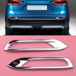 Cadre de couverture de phare antibrouillard chrom� abs moul� 2 pi�ces pour nissan qashqai j11 2018