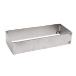Cadre ptissier - inox - extensible 25  48 cm - hauteur 5 cm - idal pour gteaux et tartes