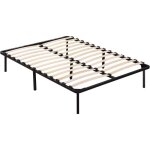 Cadre  lattes + pieds pour matelas 140 x 190 cm - 26 lattes