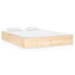Cadre de lit en bois massif fydun 140x190 cm - a lattes - contemporain - design