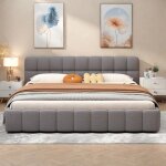 Cadre de lit bubble 160x200 lit rembourr� avec sommier � lattes lits double �l�gant lit adulte lit capitonne ...