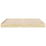 Cadre de lit ch�ne sonoma - wiens - 180x200 cm - bois ding�nierie - contreplaqu� - style moderne - facile ...
