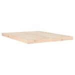 Cadre de lit - cuque - ab823464 - bois de pin massif - 140x190 cm - montage facile