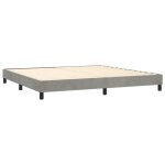 Cadre de lit - décoshop26 - 200x200 cm - velours gris clair - 2 places - sommier tapissier Cadre de lit - décoshop26 - 200x200 cm - velours gris clair - 2 places - sommier tapissier