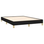 Cadre de lit sans matelas - wiens - 160x200 cm - noir - tissu polyester - contreplaqu� - bois ding�nierie ...