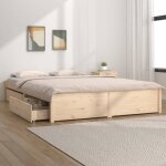 Cadre de lit - fydun - a3103503 - bois de pin massif - 140x190 cm - avec tiroirs Cadre de lit - fydun - a3103503 - bois de pin massif - 140x190 cm - avec tiroirs
