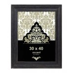 Cadre photo - nielsen - vintage - 30x40 cm - bois noir - style brocante