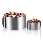 Cadre � p�tisserie - non sp�cifi� - 2 pcs - acier inoxydable - taille ajustable - facile � nettoyer