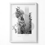 Cadre photo affiche encadrement dimages blanc 42x62