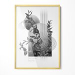 Cadre photo affiche mural galerie photo dor� 72x102