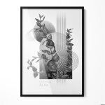 Cadre photo affiche mural galerie photo noir 72x102