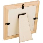 Cadre photo en bois - artemio - 125 x 125 cm - beige - personnalisable - carr�