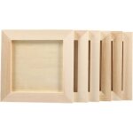 Cadres photo en bois � monter soi - m�me - vetobiol - 10x10 cm - lot de 6 - kaki - montage mural - personnalis ...