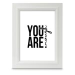Cadre photo - chic - blanc - 15 x 20 cm - mdf certifi� fsc