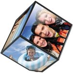 Cadre photo cubique rotatif
