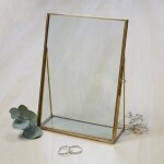 Cadre photo dor� 13x18cm - cadre photo m�tal et verre transparent - cadre photo de mariage personnalis� ...