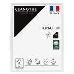 Cadre photo 30x40 cm ceanothe - blanc essentiel Cadre photo 30x40 cm ceanothe - blanc essentiel