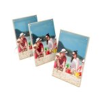 Cadre photo - cadre magn�tique acrylique 216 x 28 cm (lot de 3) - bordure dor�e - protection anti - uv ...
