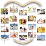 Cadre photo mural - pele mele - beige - contemporain - plus de 10 photos - design cratif