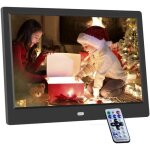 Cadre photo numrique 10, 1 pouces, 1024x600 cadre photo digital lectronique  cran ips, prise en charge ...