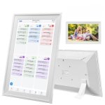 Cadre photo num�rique 10 pouces wifi - 32 go calendrier familial intelligent application fotocube blanc ...