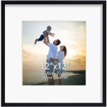 Cadre photo avec passe - partout - levys - 30x30 cm - 20x20 cm - noir - montage mural - passe - partout ...