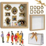 Cadre photo personnalis� notre mus�e miniature avec figurines mini bo�te silhouette de mus�e avec photo ...