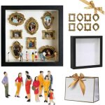 Cadre photo personnalis� notre mus�e miniature avec figurines mini bo�te silhouette de mus�e avec photo ...