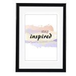 Cadre photo - madrid - 21 x 29, 7 cm - plastique - noir - design contemporain