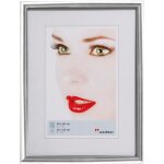 Cadre photo - walther design - galeria - argent brillant - 20x30 cm - passepartout 13x18 cm