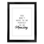 Cadre en plastique - chiaro - 40 x 60 cm - noir - rectangulaire - contemporain