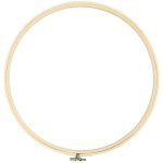 Cadre tambour broderie - creativ company -  30 cm - blanc
