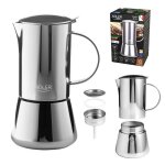 Cafeti�re adler cafeti�re expresso capacit� 620 ml couleur argent acier ad 4417