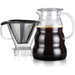 Cafetire - bodum - melior - filtre permanent maille inox - 8 tasses - 1. 0 l - transparent