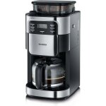 Cafeti�re avec broyeur int�gr� - svatv - programmable - 10 tasses - 1 000 w - inox / noir - verseuse ...