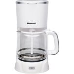 Cafetire lectrique - brandt - caf1318s - blanc et silver - 18 l - 1100 w - 18 tasses
