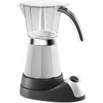 Cafetière électrique delonghi emkm6b alicia plus - blanc - 6 tasses - 450w Cafetière électrique delonghi emkm6b alicia plus - blanc - 6 tasses - 450w