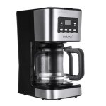 Cafeti�re �lectrique filtre en acier inoxydable 950 w cafeti�re programmable 24 h 12 tasses �cran lcd ...