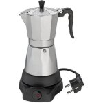 Cafetire lectrique - cilio - espresso 6 tasses - 480 w - gris - artisanat de qualit