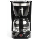 Cafeti�re �lectrique livoo dod163n - noir - 12 tasses - plaque chauffante antiadh�sive - filtre permanent ...