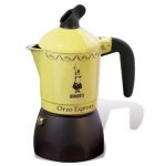 Cafetire espresso - bialetti - orzo express 2 - argent jaune - 2 tasses - aluminium