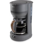 Cafeti�re filtre - domo - do754k - 125 l - 10 tasses - gris / bois