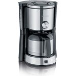 Cafetire filtre isotherme severin ka4845 - 8 tasses - 1 l - 1 000 w - slecteur d'arme - inox / noir ...