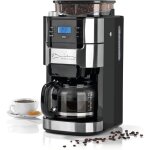 Cafeti�re filtre avec verseuse en verre - svatv - 1l - 12 tasses - broyeur int�gr� - �cran digital - ...