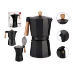 Cafeti�re italienne 12 tasses bois aluminium