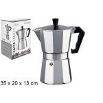 Cafetire italienne - non spcifi - 12 tasses - aluminium - gris - format familial