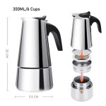 Cafeti�re italienne - art de la table - 300 ml - acier inoxydable - inox - pour adultes