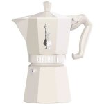 Cafetire italienne - bialetti - moka exclusive - 6 tasses - crme - aluminium verni