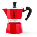 Cafeti�re italienne - bialetti - moka express - 3 tasses - rouge - aluminium poli