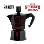 Cafeti�re italienne - bialetti - moka express - collection stranger things - 3 tasses - 130 ml - noir ...